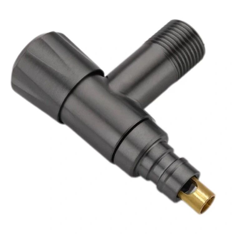 Qara Brilyant Düymə Snap-On Stop Valve