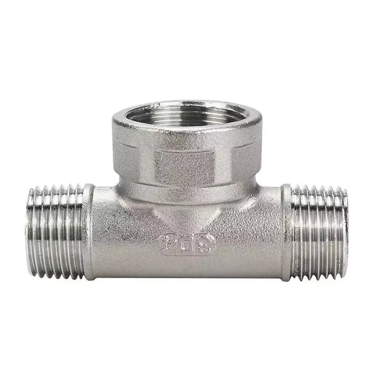 DN15-DN100 BSP Paslanmayan Polad Orta Böyük Boru Tee