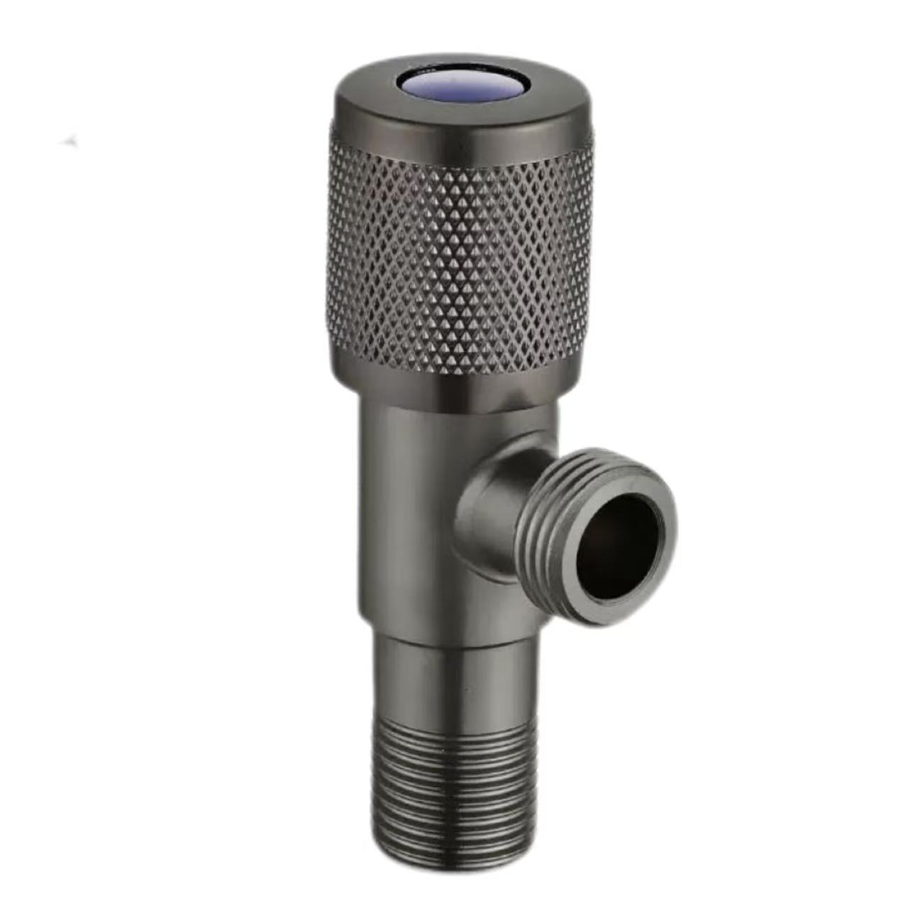 Gunmetal Tırtıllı Tutacaqlı Universal İsti və Soyuq Su Giriş Klapanı