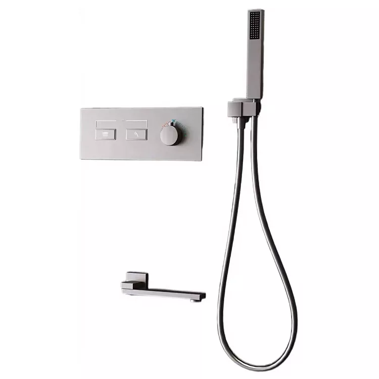 Minimalist Dark Gunmetal Duş Başlığı