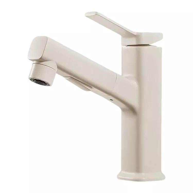 Kvadrat Lavabo Mikser Çıxarılan Kran